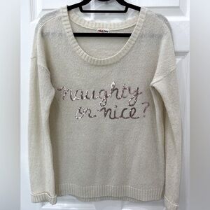 Naughty or nice sweater